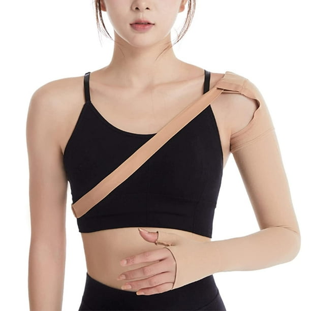 Mastectomy Compression Arm Sleeve, Wearing Tightly Lymphedema Arm  Sleevem-left Hand,(S） 