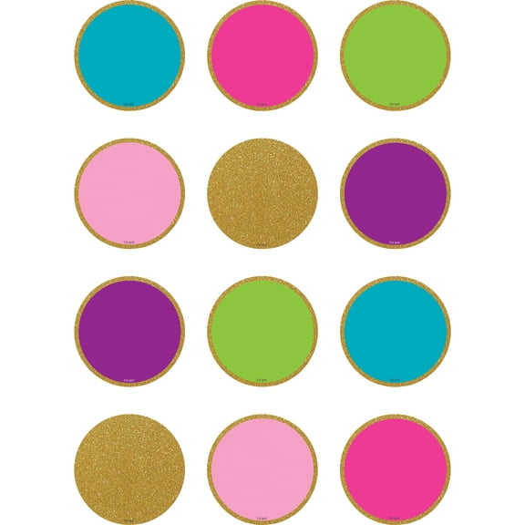 Teacher Created Resources TCR8891-6 Confetti Mini Circles Mini Accents - Pack of 6
