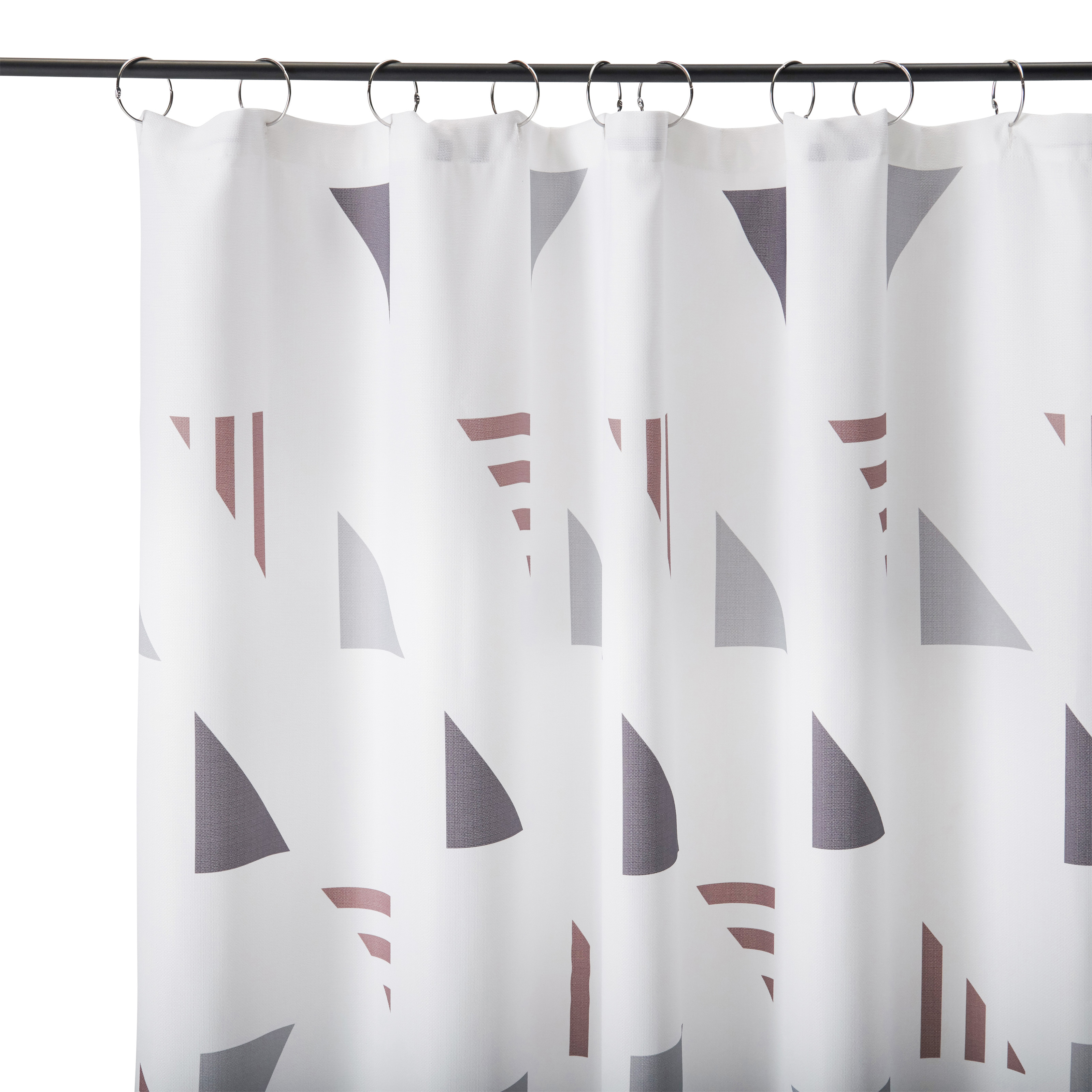 MoDRN Scandinavian Triangle Shower Curtain - image 5 of 7