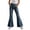 Z-Blue250, variant on Hiijoy Girls Flared Pants Casual High Waist Slim Fit Pants Kids Fashion Pocket Trousers