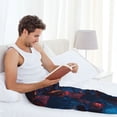 thumbnail image 7 of Mens Pajama Pants, Spooky Halloween Night Scene Soft Sleep & Lounge Pants for Men, Cuteness Casual PJ Bottoms Pants with Pockets, 7 of 7