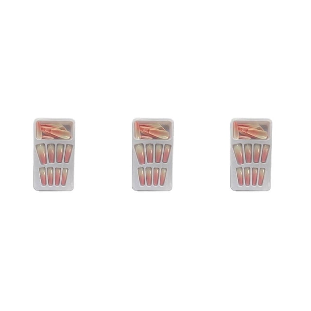 Seitruly 1 Juego de puntas francesas para uñas, puntas artificiales Extra largas con degradado, calcomanías desmontables, cubierta completa para salón, Type1 NO1 Seitruly CBP262951