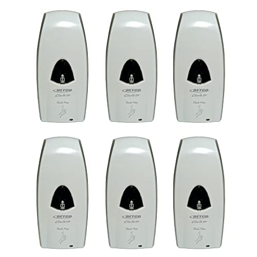 Clario® Touch-Free Foaming Soap Dispensers, White, Case Of 6