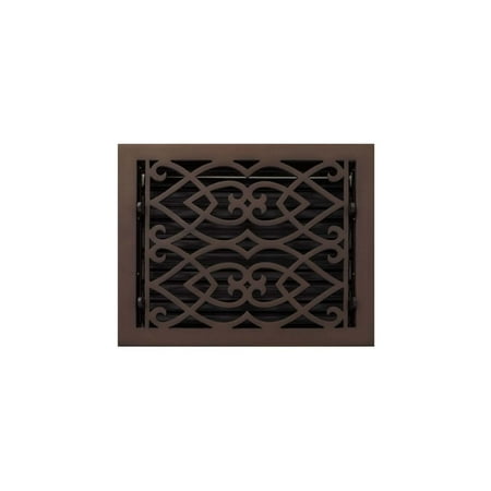 

Signature Hardware 905450-9-12 Victorian Brass Floor Register - Bronze