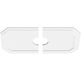 thumbnail image 2 of Ekena Millwork CMP26X13ED2-04000 4 in. ID x 9 in. Rectangle Emerald Architectural Grade PVC Contemporary Ceiling Medallion - 2 Piece, 2 of 4