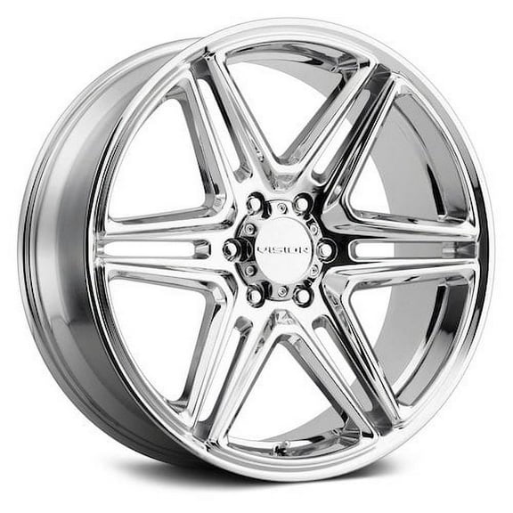 24x9.5 Vision 476 Wedge Chrome Wheel 6x135 (30mm)