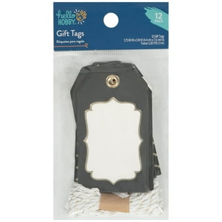 1¾ in. x 1-1/8 in. Recycled Kraft Merchandise Tags (with strings), SKU:  T451-S-RP