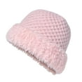 thumbnail image 4 of iHPH7 Winter Accessories for Women Womens Caps and Hats Wool Hat Warm Hats for Women Winter Beanie Skull Cap Women Winter Hats for Women Cold Weather Pink One Size, 4 of 4