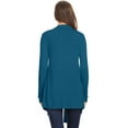 thumbnail image 3 of Women's Solid Casual Basic Comfy Loose Fit Long Sleeve Open Front cardigan, 3 of 4