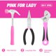 thumbnail image 3 of Kit de herramientas Excited Work de 69 piezas, color rosa, con bolsa de transporte, 3 of 7