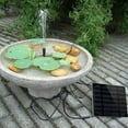 thumbnail image 6 of MERILER Solar Fountains Pump - Solar Water Pump Power Panel Kit Submersible Brushless for Garden Water Circulation/Pond Fountains (1x Solar Panels, 6x Nozzle, 2x Adapter), 6 of 7