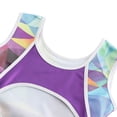 thumbnail image 5 of Girls Ballet Leotards Kids Children Gymnastics Jumpsuit Bodysuits Sparkle Patchwork Sleeveless Yoga Dance Sportswear 2-10 Years, 5 of 6