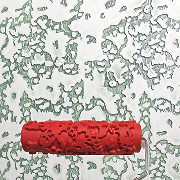 7'' patterned paint rollers for wall decoration, classic brick embossed  texture rubber rollers