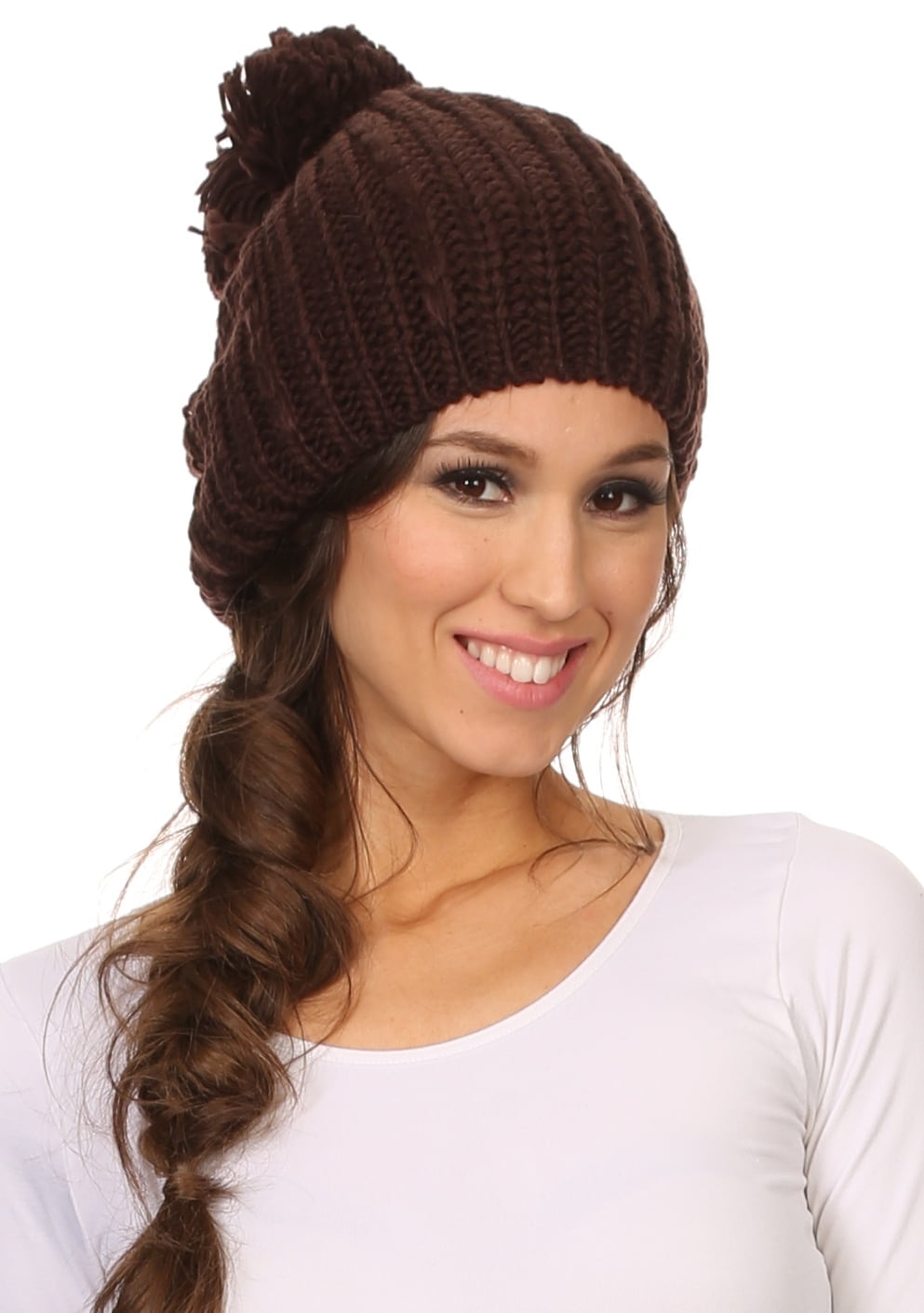 WITHMOONS Acrylic Crochet Beret Hat Warm Winter French Style  display picture 1