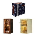 thumbnail image 2 of Bookstore Led Lights Model House Booknook Shelf Insert Puzzles Wooden Retro 3D Eternal DIY Decorations, 2 of 11