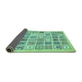 thumbnail image 2 of Ahgly Company Indoor Rectangle Abstract Turquoise Blue Modern Area Rugs, 5' x 7', 2 of 4