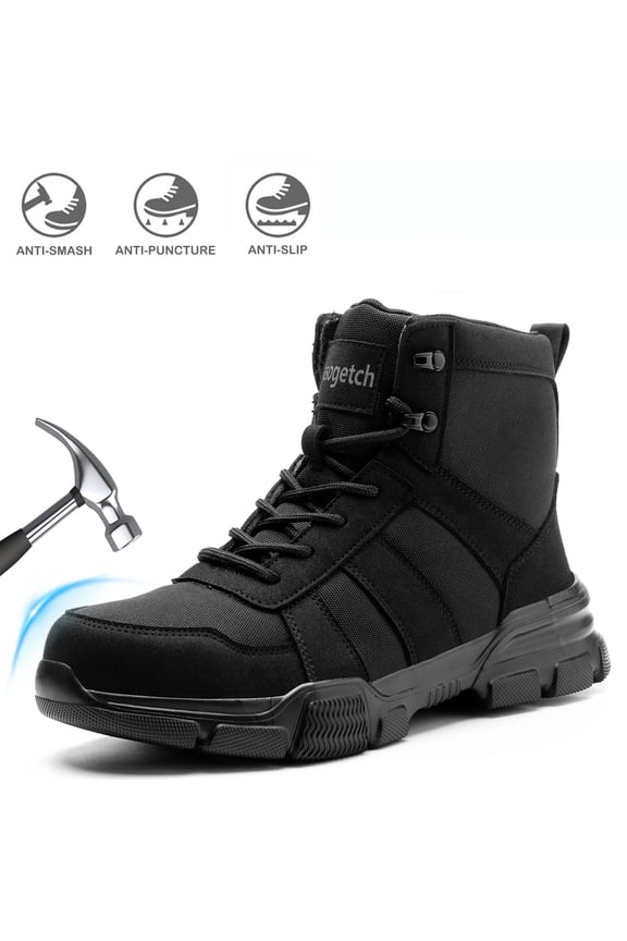 Steel Toe Boots for Men Women Comfortable Lightweight Work Boots Indestructible Safety Shoes