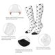 thumbnail image 3 of Fotbe Black Rabbit Calcetas Divertidas Estampadas para Hombre y Mujer, Calcetas de Algodón hasta la Rodilla para Caminar, Correr, Enfermería y Embarazo, 3 of 6