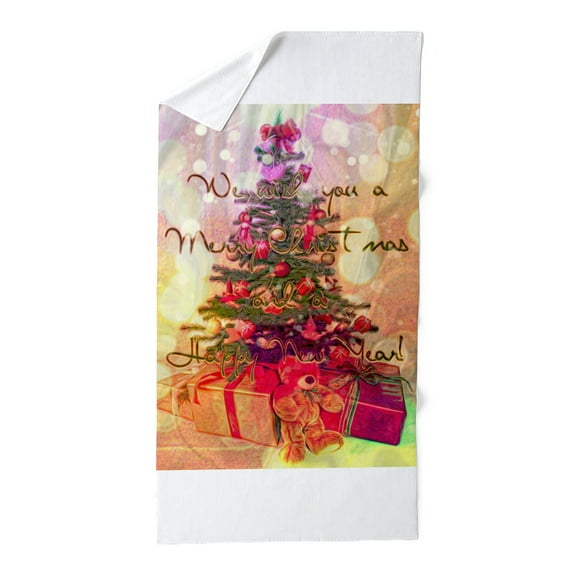 CafePress - Christmas Tree - Large Beach Towel, Soft 30"x60" Towel with Unique Design