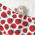 thumbnail image 2 of Rocae Cartoon Ladybug for Pet Blanket Dog Blanket Cat Blanket Soft Sleep for Small Medium Pet-Large, 2 of 8