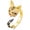 Bengal cat, variant on S925 Sterling Silver Cat Ring for Women Unique Feline Designs Including Persian, Maine Coon & Siamese - Hypoallergenic Adjustable Ring Jewelry for Her