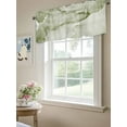 thumbnail image 6 of Sage Green Marble Valances for Windows, Rod Pocket Kitchen Valance Curtains - Soft & Washable Small Window Treatment for Living Room,&nbsp;Bathroom, Fluid Art, 54x18inch, 6 of 9