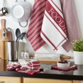 thumbnail image 4 of Design Imports Torchon et Chiffon Alimentaire Rouge Grange 5 Pcs, 4 of 4