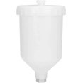 thumbnail image 1 of KAIYANG Vaso para pistola pulverizadora de aire, 600 ml, vaso de plástico para pistola pulverizadora de pintura, acero inoxidable, roscado, 1 of 5