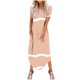 thumbnail image 1 of Vestidos de Verano de Mujer Casual Cuello Redondo Bolsillos de Manga Corta Impresión Vestido Largo, Vestido Ligero de Poliéster para Diario, Fiesta Y Primavera, 1 of 6