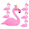 thumbnail image 5 of Zehuanyu  6 Pcs Mini Stuff Flamingo Statue Small Flamingos Tiny Ducks Pink, 5 of 8