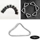 thumbnail image 3 of 10 piezas de accesorios de hebilla triangular, hebillas de resorte con anillo triangular de cincha 10PCS anillo SOLAMENTE, 3 of 8