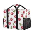 thumbnail image 2 of Large Hand-Held Storage Bag Kitchen Reusable Grocery Bags， Travel Tote Bags， Waterproof Tote，Laundry Bag，Beach Bag， Pool Bag Lovely Red Cherry, 2 of 8