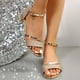 thumbnail image 4 of Zapatos de verano dorados con tiras cuadradas para mujer, sandalias de mujer con tacones 2024, zapatos casuales, zapatos de mujer con punta abierta y tacones bajos, calzado para mujer, 4 of 4