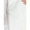 thumbnail image 5 of INSPIRE CHIC Women's 2 Piece Tweed Suit Button Down 3/4 Sleeve Jacket Pencil Skirt Set L White, 5 of 6