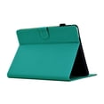 thumbnail image 3 of ELEHOLD Leather Wallet Case For Amazon Kindle Paperwhite 5 (11th Generation) 2021 Fiber Pattern Lightweight Folio Stand Cover, Auto Sleep&Week Function, Full Body Protection, Cyan, 3 of 9