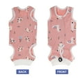 thumbnail image 6 of Unique Bargains Cat Recovery Suit Soft Breathable Cat Surgeries Suit Cat Onesie for Cats After Surgeries Prevents Licking Wounds S Pink, 6 of 7