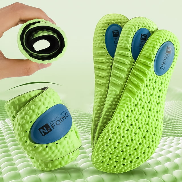 Plantillas de EVA para zapatos, suela con absorción de impacto, desodorante, cojín transpirable, plantillas deportivas para pies, hombre y mujer