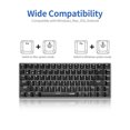 thumbnail image 3 of Ajazz AK33 82 Keys BT&USB Wired Dual-mode Mechanical Keyboard Monochromatic Backlight Gaming Office Keyboard White(Red Switch), 3 of 7