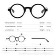 thumbnail image 7 of HEPIDEM Acetate Men Vintage Round Optical Glasses Frame Zolman Small( Clear Small), 7 of 7