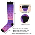 thumbnail image 3 of FORMRS Womens Knee High Socks Casual Long Thick Travel Daily Wear, 1 Pair, Pixel Love, 3 of 6