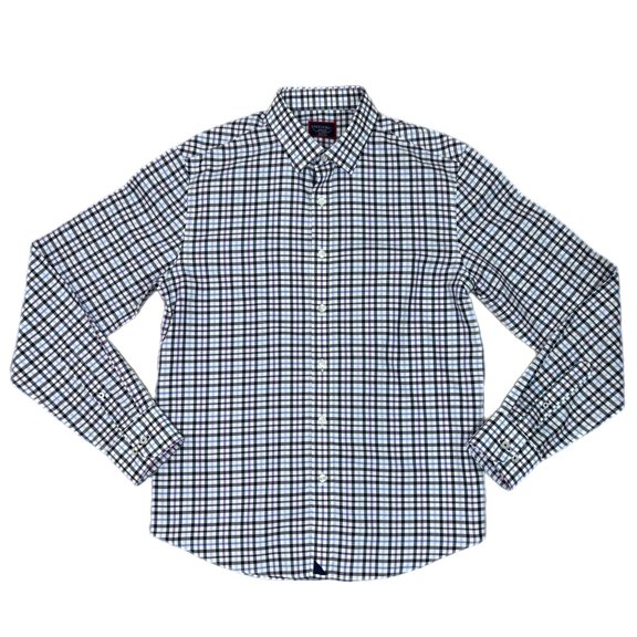 Pre-Owned Untuckit Plaid Long Sleeve Slim Fit Shirt