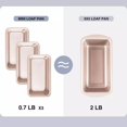 thumbnail image 3 of Bakdcore 6 pack Mini Loaf Pans, Non-Stick Baking Bread Mold, 6 x 3 Carbon Steel Cooking for Homemade Cakes, Gold, 3 of 6