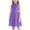 Purple, variant on Riecok Sleeveless Dresses for Girls Crewneck A Line Dress Solid Pleated Summer Uniform Dresses for School