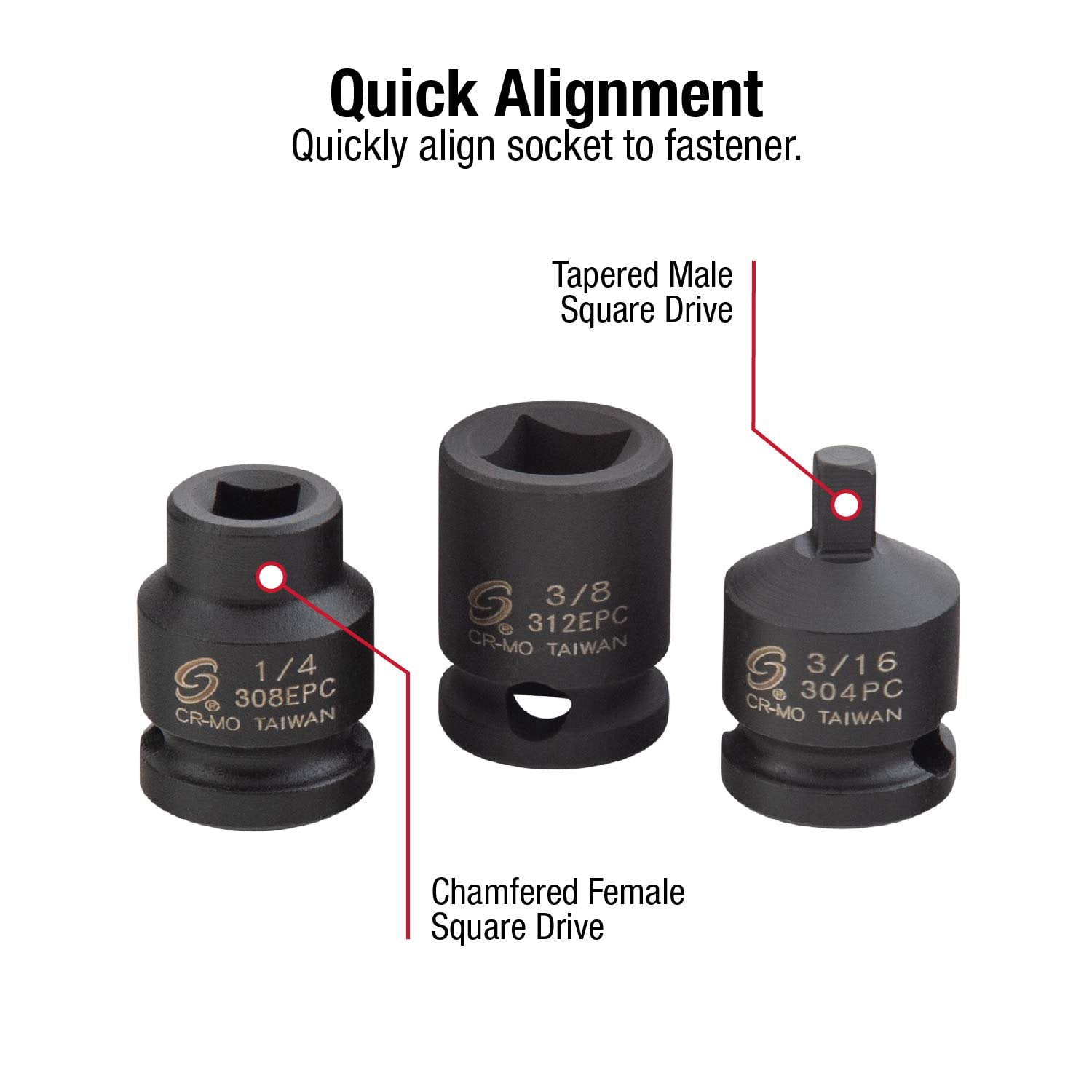 Sunex Tools 3841, 3/8-inch Black Oxide Finish Socket Wrench & Set, 11 Piece