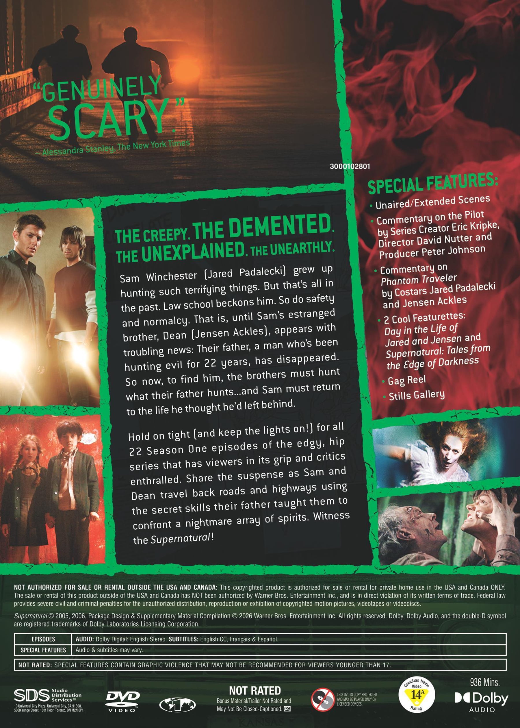 Supernatural: The Complete First Season (DVD), Drama, Warner Bros.