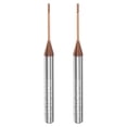 thumbnail image 1 of 2uds Cuadrado Nariz Extremo Molino 4mm Vástago 1mm x 15mm Unique Bargains AlTiSin Recubierto Sólido Carburo 4 Flautas Extra Largo, 1 of 6