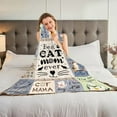 thumbnail image 5 of DAJU Cat Mom Gifts for Women Cat Mom Blankets Cat Lover Gifts for Women Cat Blanket for Women Gifts for Cat Lovers for Mothers Day Christmas Thanksigiving(30*40inch), 5 of 6