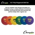 thumbnail image 2 of Champion Sports Rhino Poly 8.5-Inch Playground Ball Set, 2 of 5