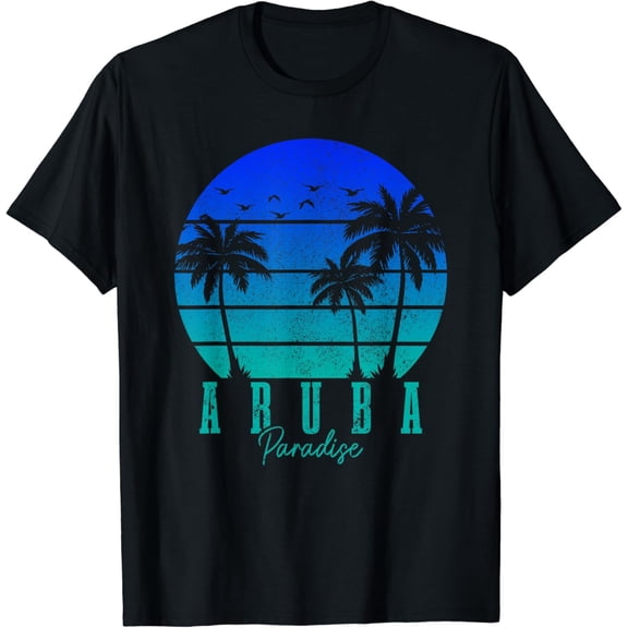 Aruba Paradise Beach Surfing Caribbean Surfer T-Shirt