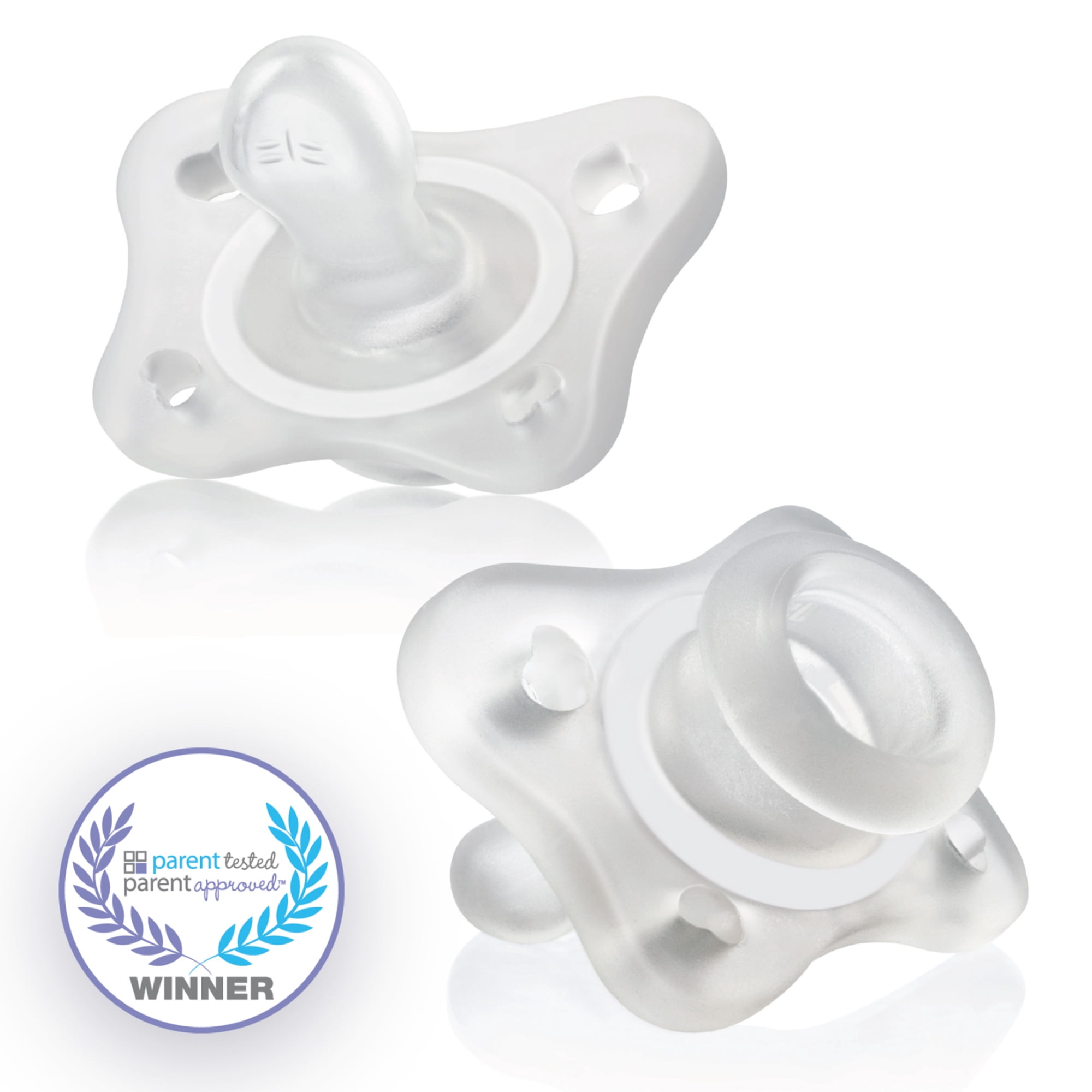 Chicco PhysioForma Mini Orthodontic Pacifier Clear 0-2m 2pk